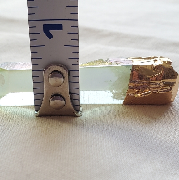 Dyed Green Titanium Quartz Crystal - Picture 7 of 7